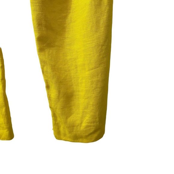 Anthropologie Cartonnier Yellow Linen Pants Size 2 - Picture 7 of 12